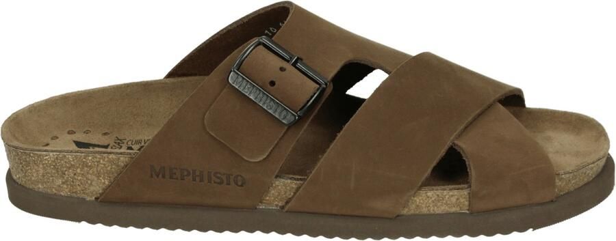 Mephisto NORDINE SCRATCH Heren slippers Bruin