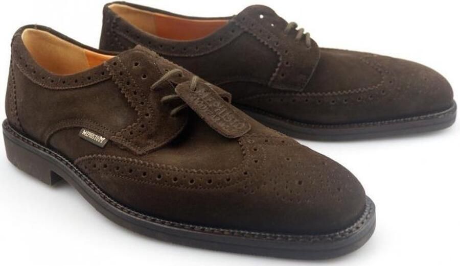 Mephisto PAOLINO velours donkerbruin suede heren *hand made* veterschoen