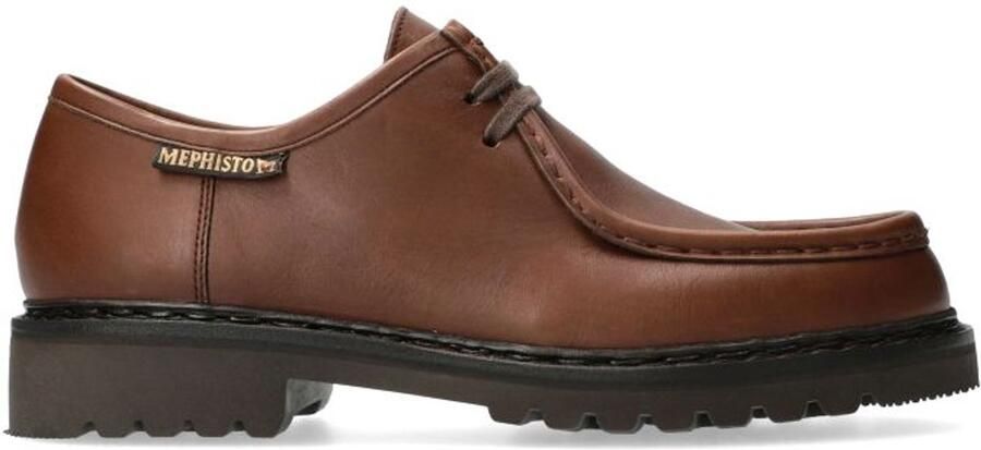 Mephisto Handgemaakte Veterschoen Donkerbruin