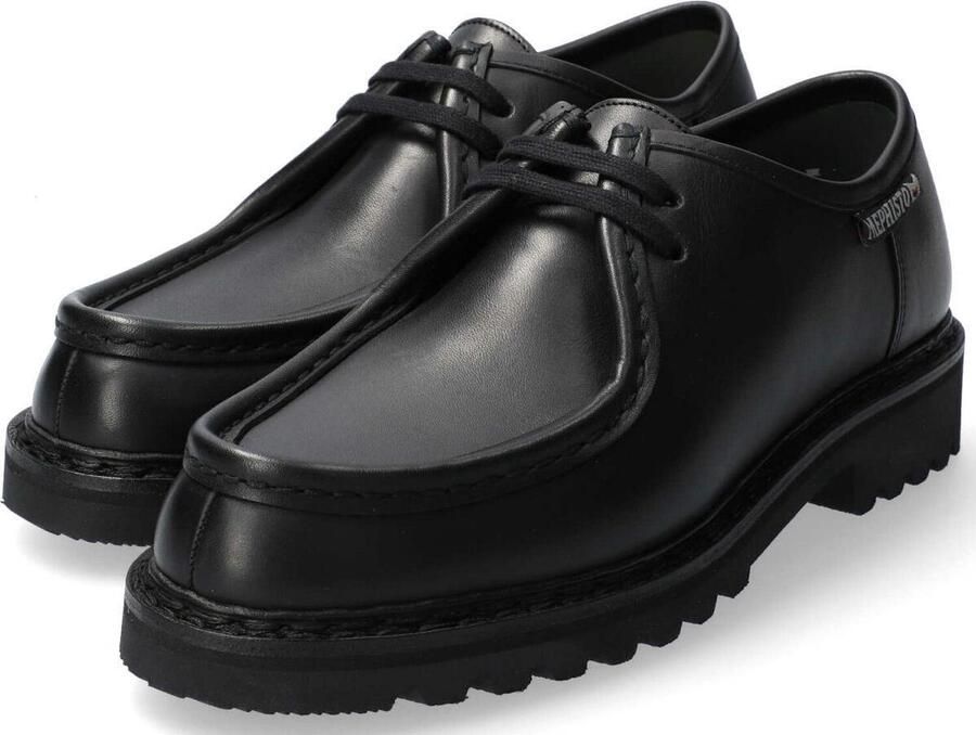 Mephisto PEPPO heren veterschoen handgemaakt zwart