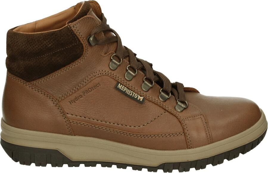Mephisto PITT NEVADA Vrije tijd half-hoogHeren veterschoenHeren sneakers Cognac