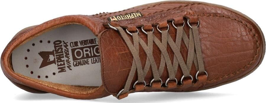 Mephisto RAINBOW MAMOUTH Volwassenen Heren sneakersVrije tijdsschoenenPopulaire herenschoenen Cognac - Foto 5
