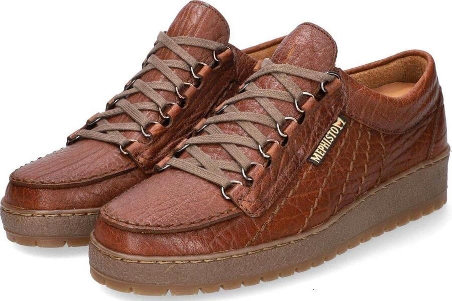Mephisto RAINBOW MAMOUTH Volwassenen Heren sneakersVrije tijdsschoenenPopulaire herenschoenen Kleur: Cognac - Foto 2
