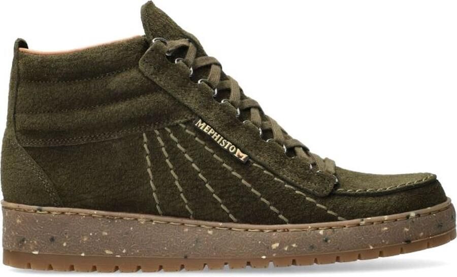 Mephisto Rainbow Mid Heren Enkellaars Groen