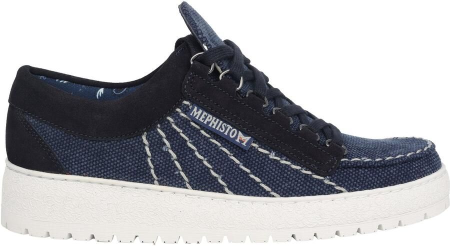 Mephisto Rainbow Sun heren veterschoen Blauw