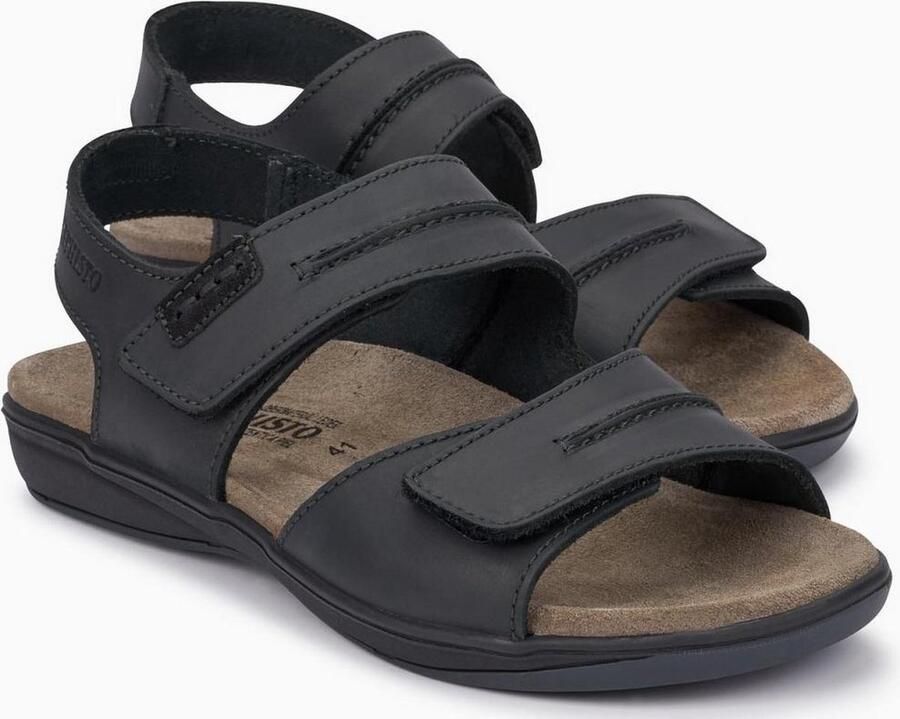 Mephisto SAGUN Heren Sandaal Zwart