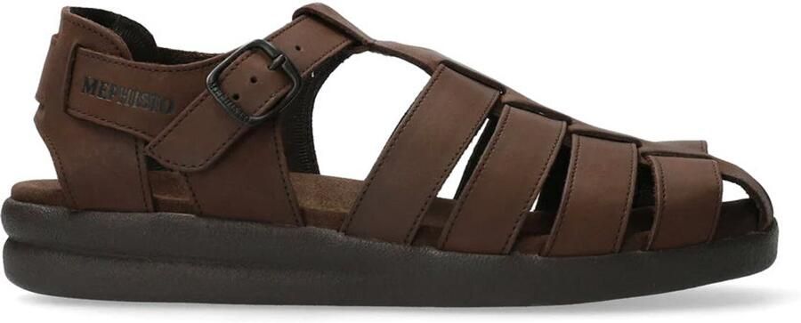Mephisto Donkerbruine herensandaal