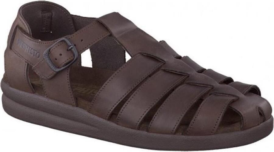 Mephisto SAM OLDBRUSH donkerbruin lederen sandaal voor heren