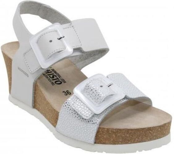 Mephisto Witte Sandalen met Leren Voering en Rubberen Zool White Dames