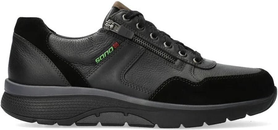 Mephisto Sano Amory heren rollende wandelsneaker Zwart