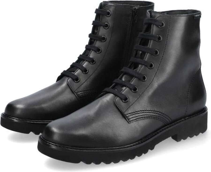 Mephisto Zwarte leren enkellaars voor dames - Foto 2