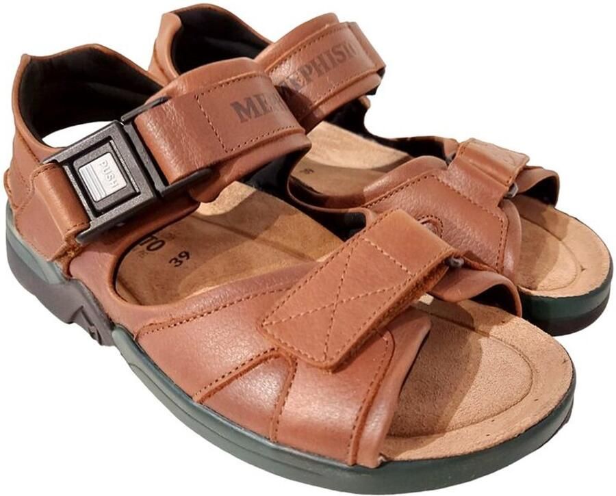 Mephisto Shark Fit Sandalen Chestnut Cognac
