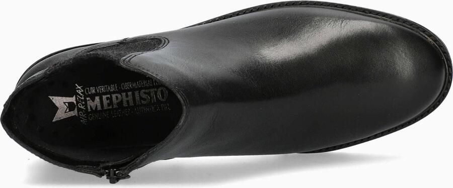 Mephisto Zwarte Leren Enkellaarzen voor Dames - Foto 4