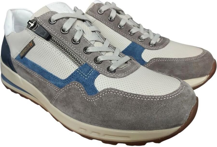 Mephisto Sneaker Bradley Grey Blauw Offwhite Combi