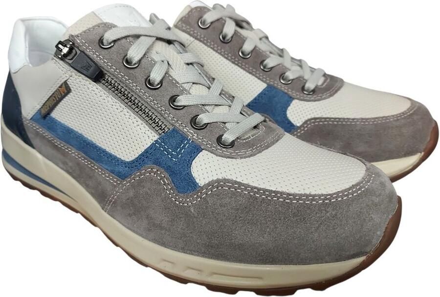 Mephisto Sneaker Bradley Grey Blauw Offwhite Combi