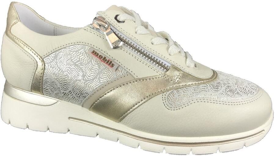 Mephisto Beige Ereen Dames Casual Sneakers Beige Dames
