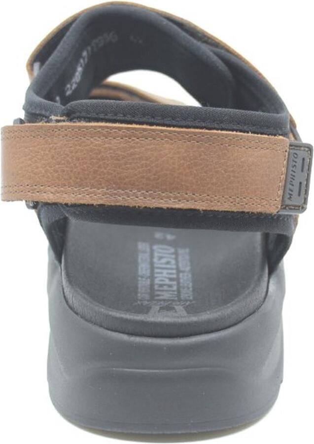 Mephisto Sandaal Tito Chestnut Heren Sandalen Bruin Zwart - Foto 4