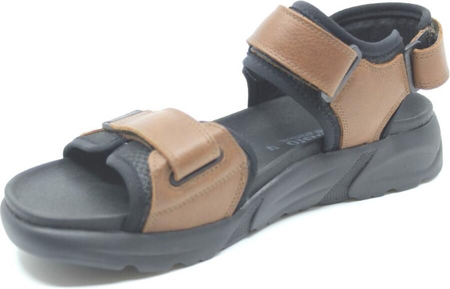 Mephisto Sandaal Tito Chestnut Heren Sandalen Bruin Zwart - Foto 7