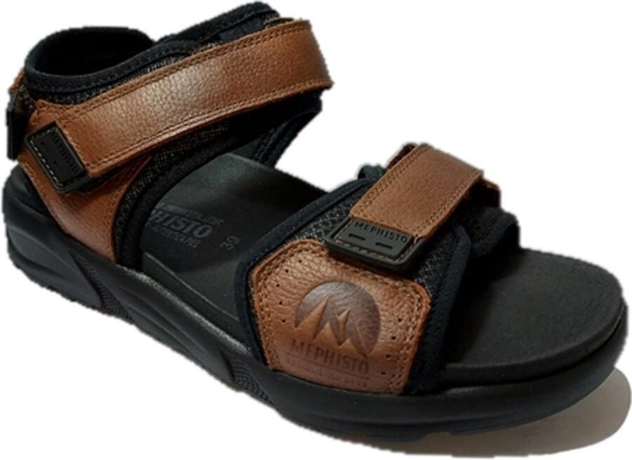 Mephisto Sandaal Tito Chestnut Heren Sandalen Bruin Zwart