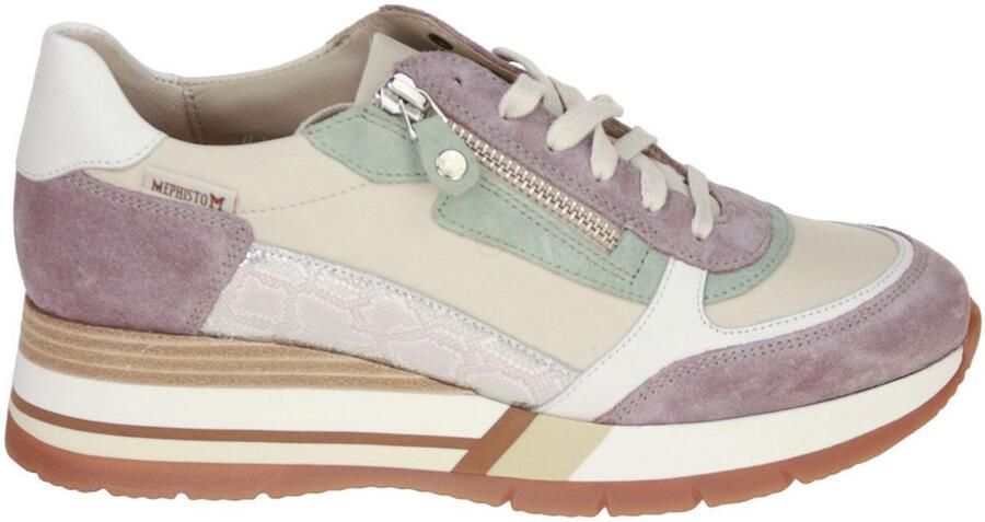 Mephisto Tiziana Beige-Roze Sneaker