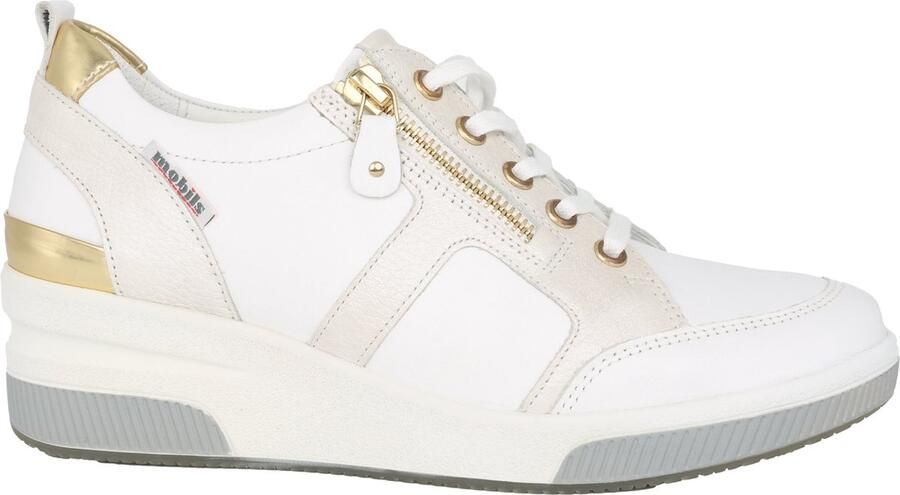 Mephisto Wijde pasvorm vetersneakers Wit