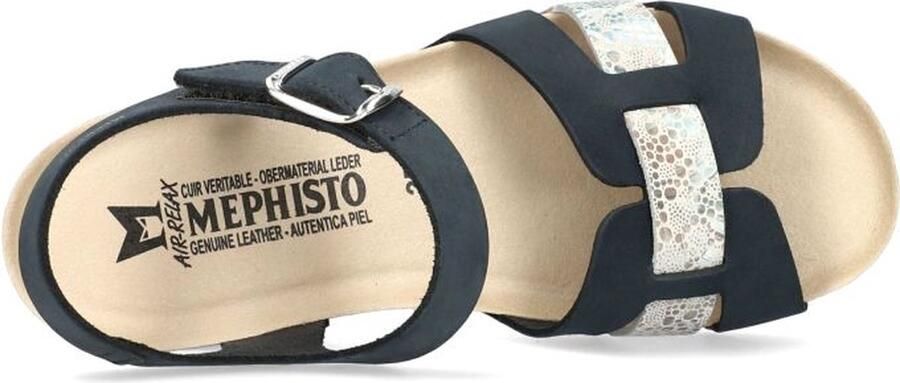 Mephisto Elegante Verana Sleehak Sandaal Blue Dames - Foto 3