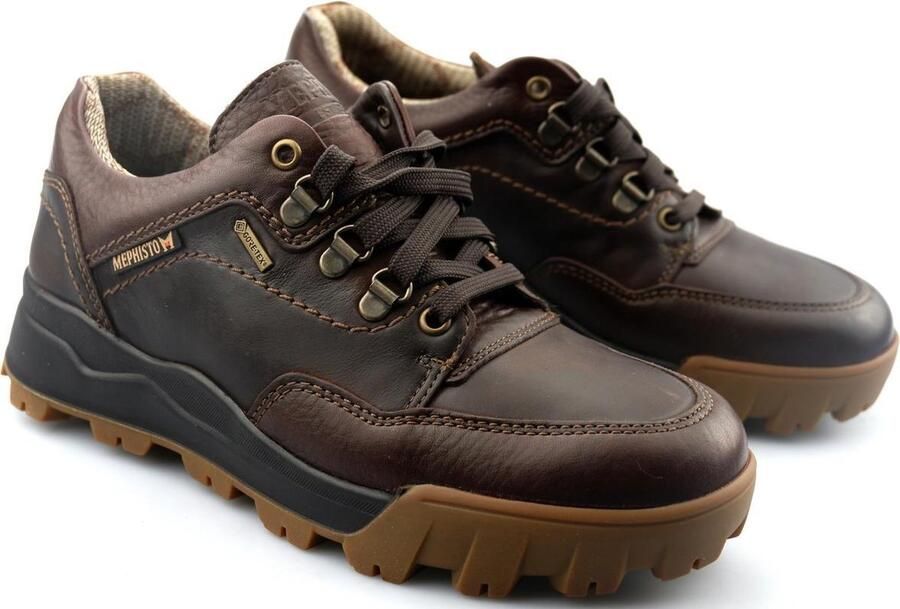Mephisto WESLEY GT (GORE-TEX) Heren Veterschoen Kastanjebruin WATERDICHT
