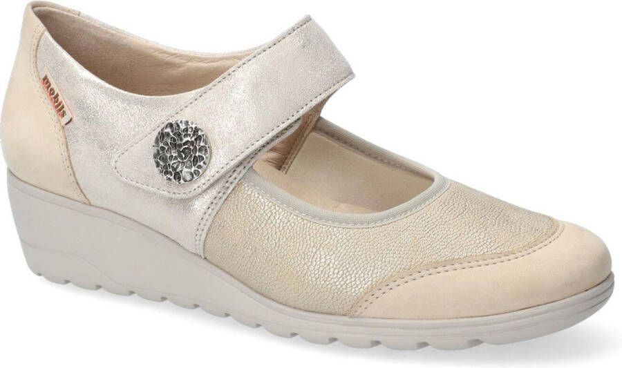 Mephisto Mobils Ergonomi Dames beige ballerina's & mocassins