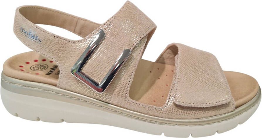 Mephisto Mobils Lalia Leren Dames Sandalen Goud