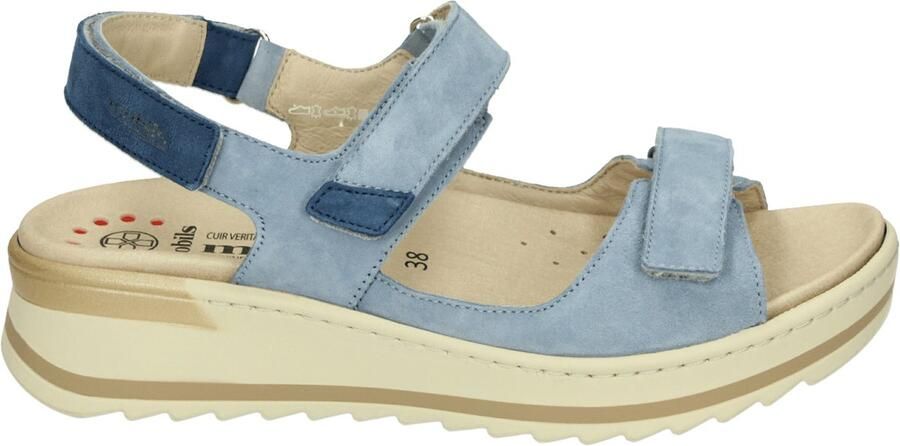 Mephisto mobils ELORA VELCALF Sandalen met hak Dames Sandalen Blauw