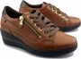 Mephisto Patsy Dames Sneaker Bruin Leer Brede Pasvorm Brown Dames - Thumbnail 1