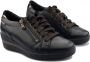 Mephisto Patsy Dames Sneaker Zwart Leer Brede Pasvorm Black Dames - Thumbnail 1