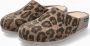 Mephisto Dames Bruin Grijs Jaguar Vilt Mule Klomp Brown Dames - Thumbnail 1