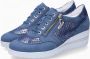 Mephisto Precilia Perf Suède Sneaker voor dames Blue Dames - Thumbnail 1