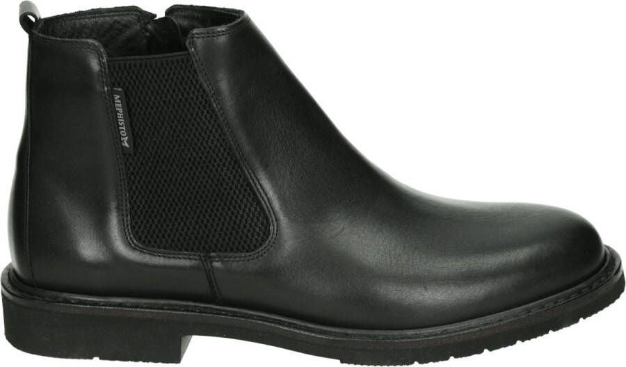 Mephisto Handgemaakte Heren Enkellaars Schokabsorberend en Comfortabel Black Heren