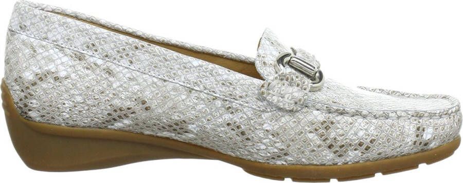 Mephisto Instappers met Slangenprint voor Dames Beige Dames Schoenen