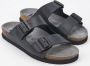 Mephisto NERIO zwart lederen heren slippers - Thumbnail 1