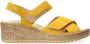 Mephisto Brede pasvorm gele sandaal met klittenband Yellow Dames - Thumbnail 1