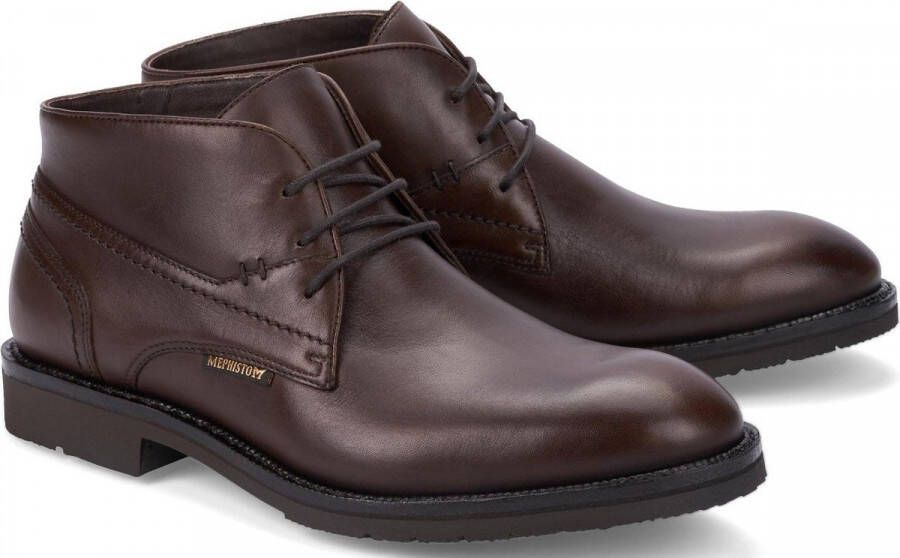 Mephisto Stijlvolle Veterschoen voor Heren Brown Heren