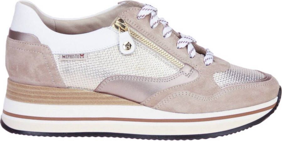 Mephisto Olympia Sneakers Beige Dames