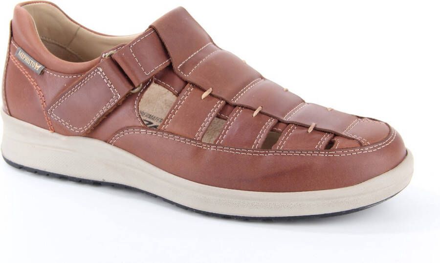 Mephisto Heren Klittebandschoenen Vilson Grizzly 178 Chestnut Bruin ½
