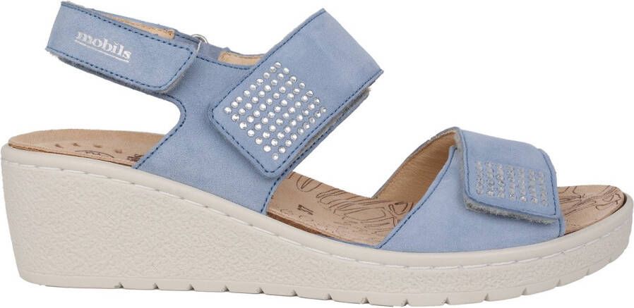 Mephisto Mobils Pam spark dames sandaal blauw