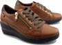 Mephisto Patsy Dames Sneaker Bruin Leer Brede Pasvorm Brown Dames - Thumbnail 1