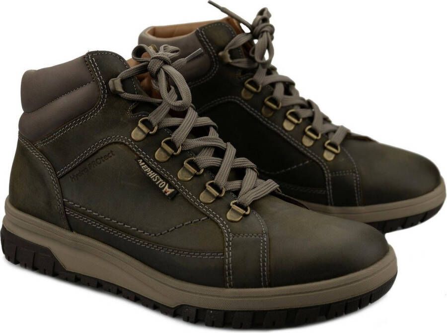 Mephisto PITT GRIZZLY heren Veterboots grijs