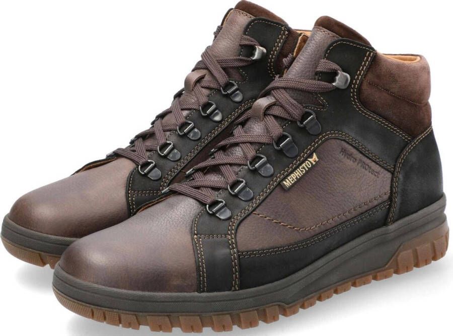 Mephisto PITT NEVADA Volwassenen Heren sneakers Heren veterschoenVrije tijd half-hoog Bruin - Foto 4