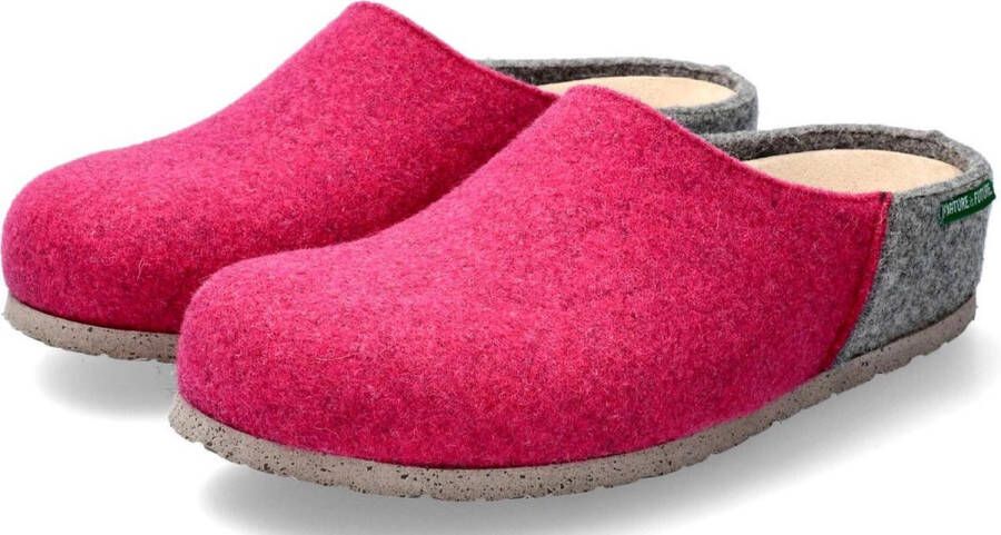 Mephisto Roze Vilt Mule Clog voor Dames Pink - Foto 2