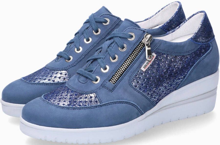 Mephisto Precilia Perf Suède Sneaker voor dames Blue Dames