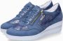 Mephisto Precilia Perf Suède Sneaker voor dames Blue Dames - Thumbnail 1