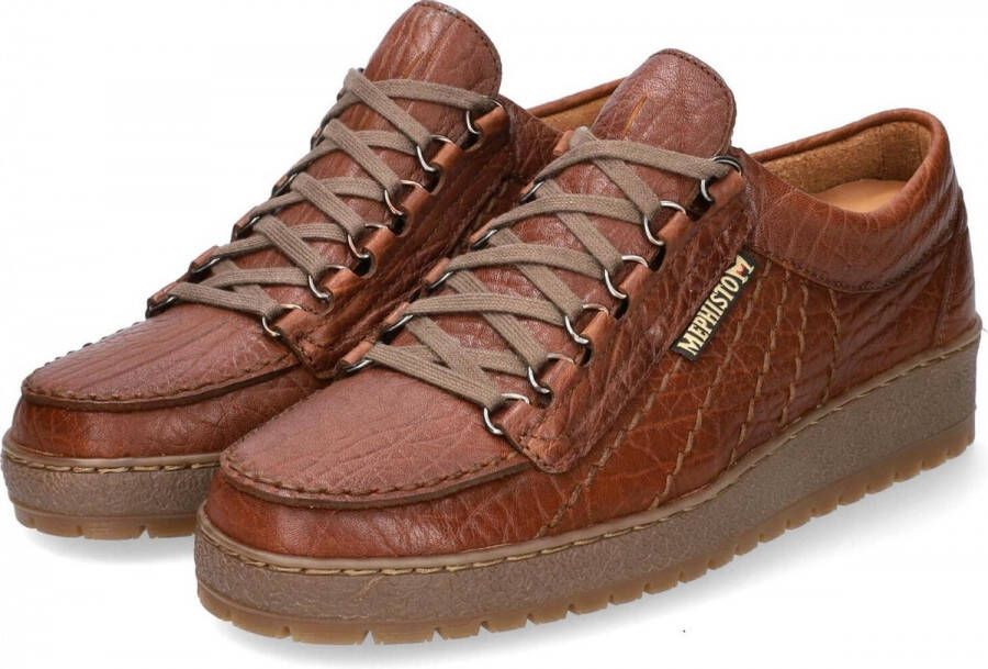 Mephisto RAINBOW heren veterschoen cognac bruin