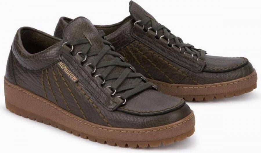 Mephisto Stijlvolle Veterschoen voor Heren Brown Heren